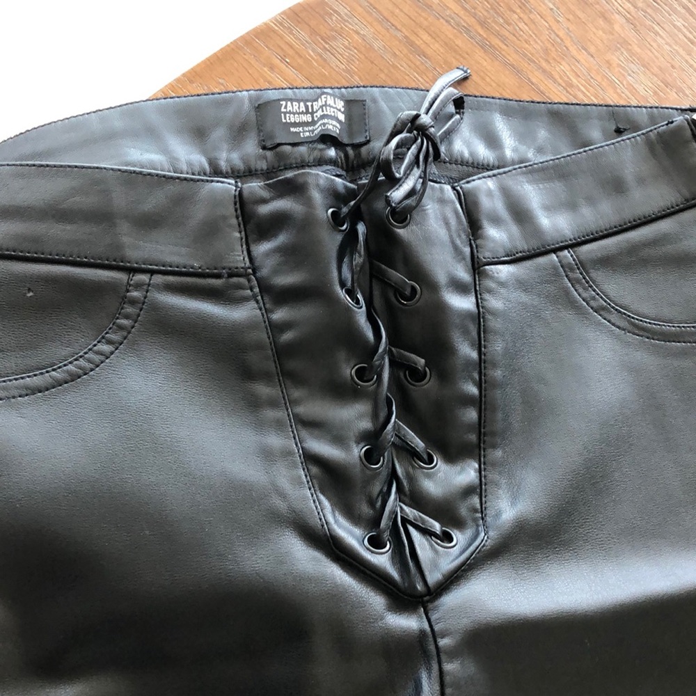 Zara leather pants